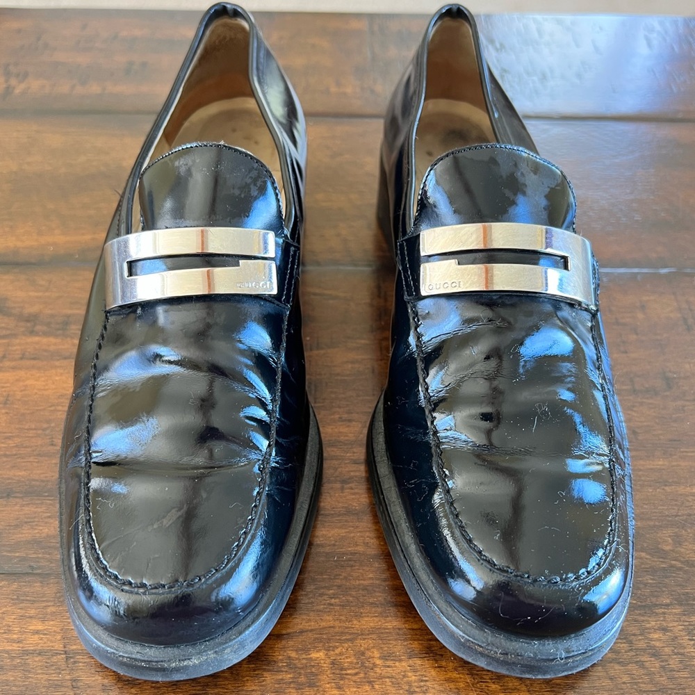Vintage Gucci Leather Women’s Loafers